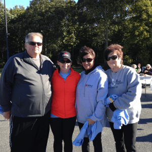 Pictured left-right at the Easter Seals Walk: Chief Estimator Dave Spittle, Business Development Laura Dignan, Project Management Assistant Lisa Houston, and Shirley Valeria